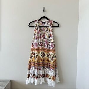 Papillon-Swing Floral Ruffle detail Dress (Size:XS)